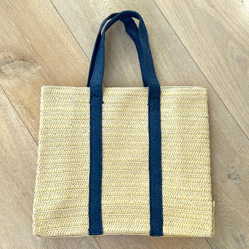 NWOT Mark & Graham brand new Straw Tote Bag